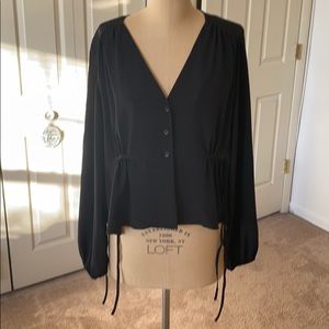 Topshop v neck blouse